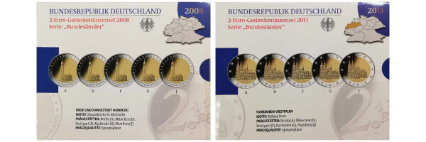 2 Euro Set - Polierte Platte
