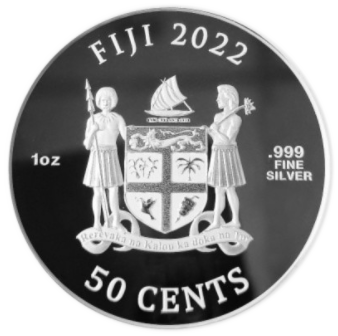 Fiji Dogs Silbermünze Wappen Fiji