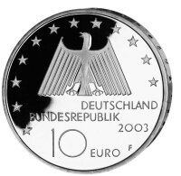 Deutschland 10 Euro 2003 Industrielandschaft Ruhrgebiet