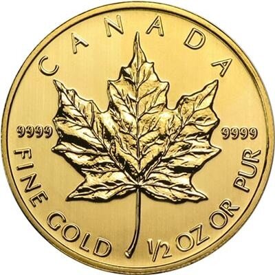 Kanada Maple Leaf div. 1/2 oz Gold