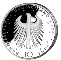 Deutschland 10 Euro 2004 200. Geburtstag von Eduard Mörike
