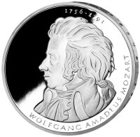 Deutschland 10 Euro 2006 250. Geburtstag von W. A. Mozart