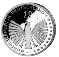 Deutschland 10 Euro 2007 50 Jahre Römische Verträge