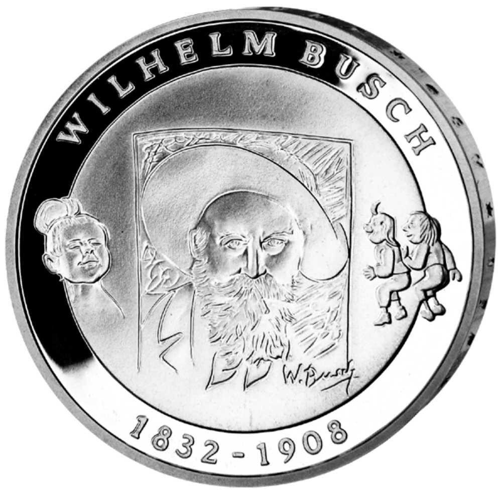 Deutschland 10 Euro 2007 175. Geburtstag von Wilhelm Busch