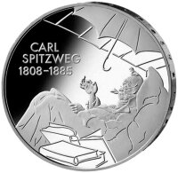 Deutschland 10 Euro 2008 200. Geburtstag von Carl Spitzweg