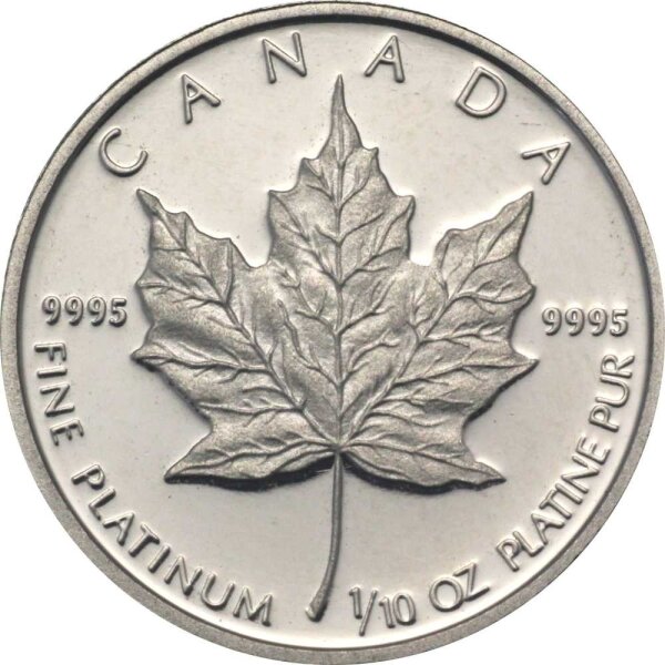 Kanada Maple Leaf div. 1/10 oz Platin