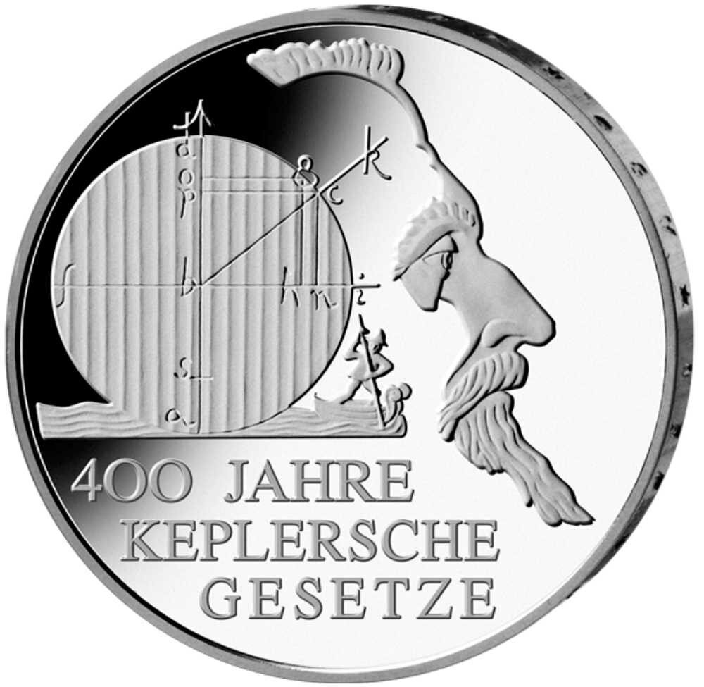 Deutschland 10 Euro 2009 400 Jahre Keplersche Gesetze