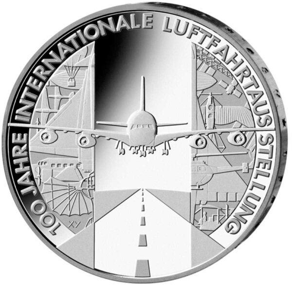 Deutschland 10 Euro 2009 100 Jahre Luftfahrtausstellung