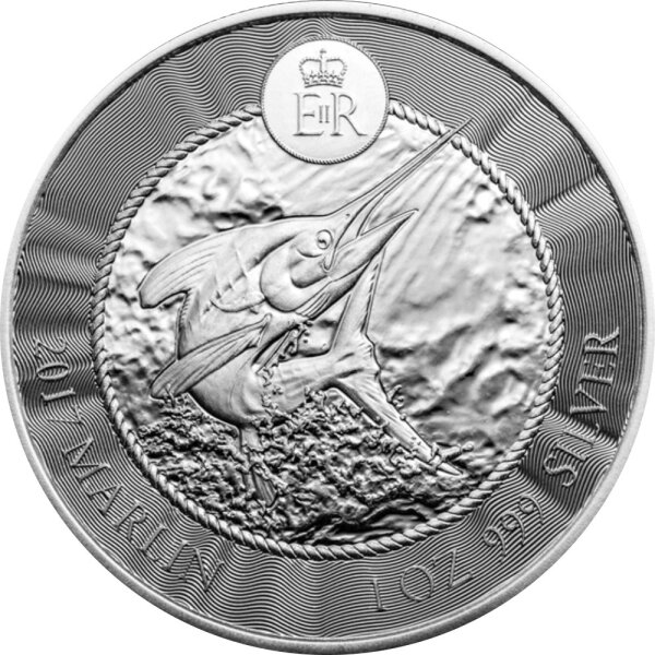 Cayman Inseln Sea Life Blue Marlin - Speerfisch 2017 1 oz Silber