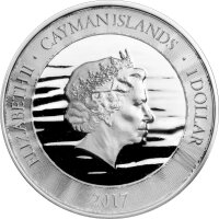 Cayman Inseln Sea Life Blue Marlin - Speerfisch 2017 1 oz Silber