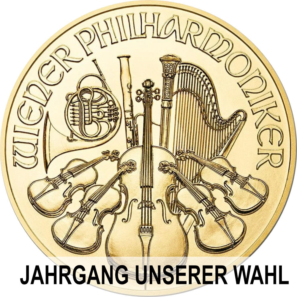 Österreich Wiener Philharmoniker div. 1/2 oz Gold