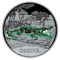 Österreich Tier-Taler 3 Euro 2017 Krokodil