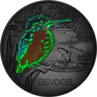 Österreich Tier-Taler 3 Euro 2017 Eisvogel