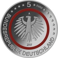 Deutschland 5 Euro 2017 "Tropische Zone" J - Polierte Platte