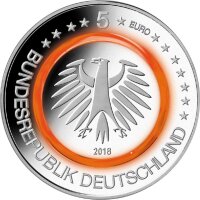 Deutschland 5 Euro 2018 "Subtropische Zone" A - Polierte Platte