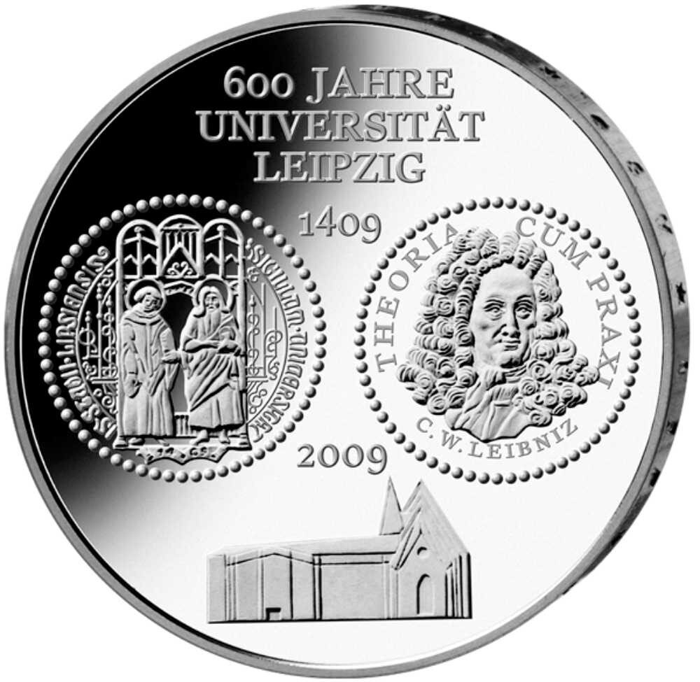 Deutschland 10 Euro 2009 600 Jahre Universität Leipzig