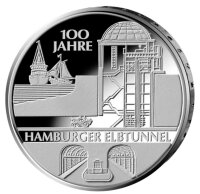 Deutschland 10 Euro 2011 100 Jahre Hamburger Elbtunnel
