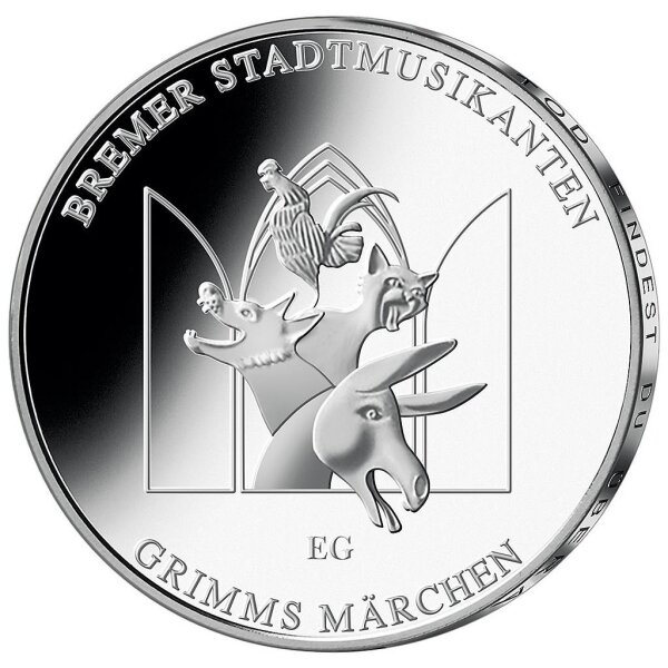 Deutschland 20 Euro 2017 Grimms Märchen: Bremer Stadtmusikanten