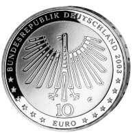 Deutschland 10 Euro 2003 200. Geburtstag von Gottfried Semper - PP