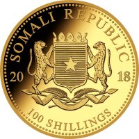 Somalia Elefant 2018 1/10 oz Gold
