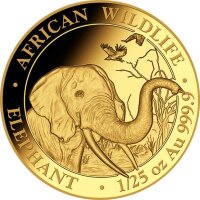 Somalia Elefant 2018 1/25 oz Gold