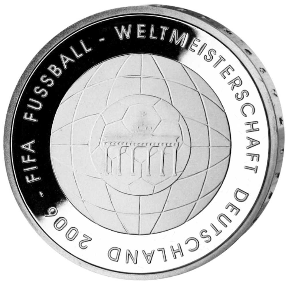 Deutschland 10 Euro 2006 Fußball-WM 2006 J - PP