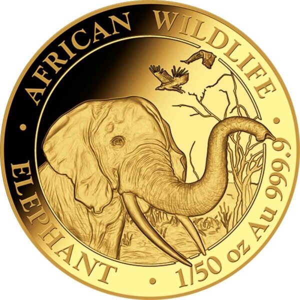 Somalia Elefant 2018 1/50 oz Gold