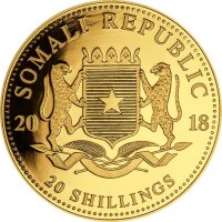 Somalia Elefant 2018 1/50 oz Gold