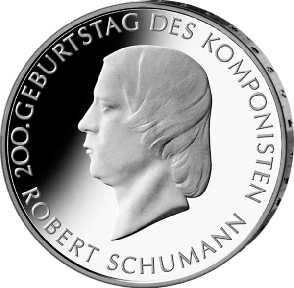 Deutschland 10 Euro 2010 200. Geburtstag von Robert Schumann - PP