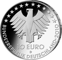 Deutschland 10 Euro 2010 175 Jahre Eisenbahn - PP