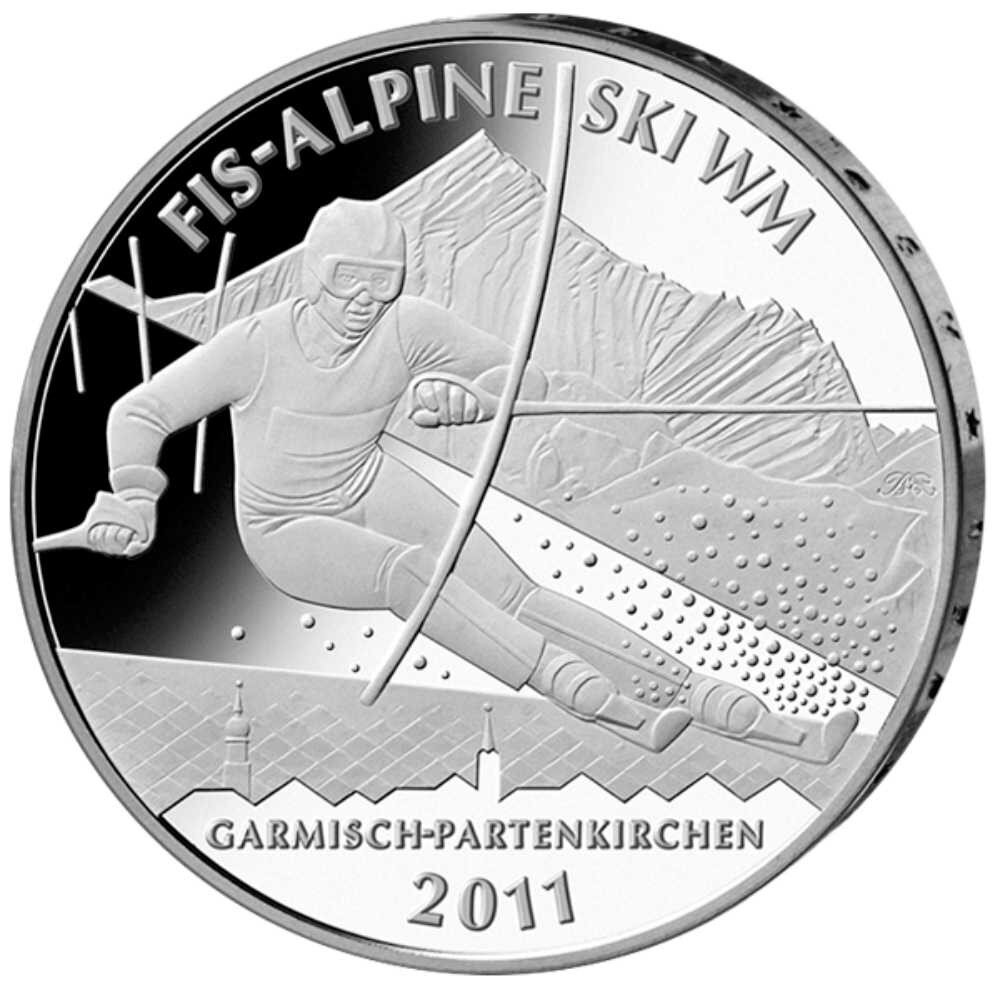 Deutschland 10 Euro 2010 Alpine Ski WM 2011 J - PP