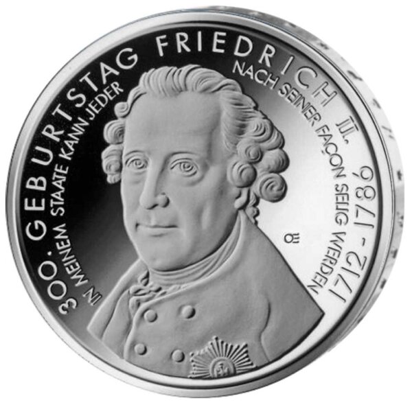Deutschland 10 Euro 2012 300. Geburtstag von Friedrich II - PP