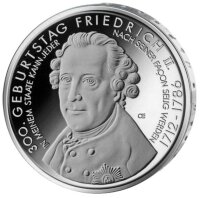 Deutschland 10 Euro 2012 300. Geburtstag von Friedrich II...