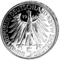 Deutschland 5 DM 1966 Gottfried Wilhelm Leibniz - PP