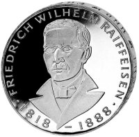 Deutschland 5 DM 1968 Friedrich Wilhelm Raiffeisen - PP