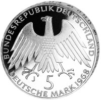 Deutschland 5 DM 1968 Friedrich Wilhelm Raiffeisen - PP