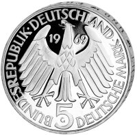 Deutschland 5 DM 1969 Theodor Fontane - PP