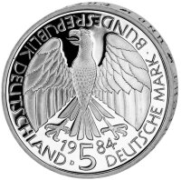 Deutschland 5 DM 1984 Deutscher Zollverein - PP