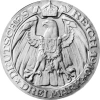 J.107 Preußen 3 Mark 1910 Uni Berlin