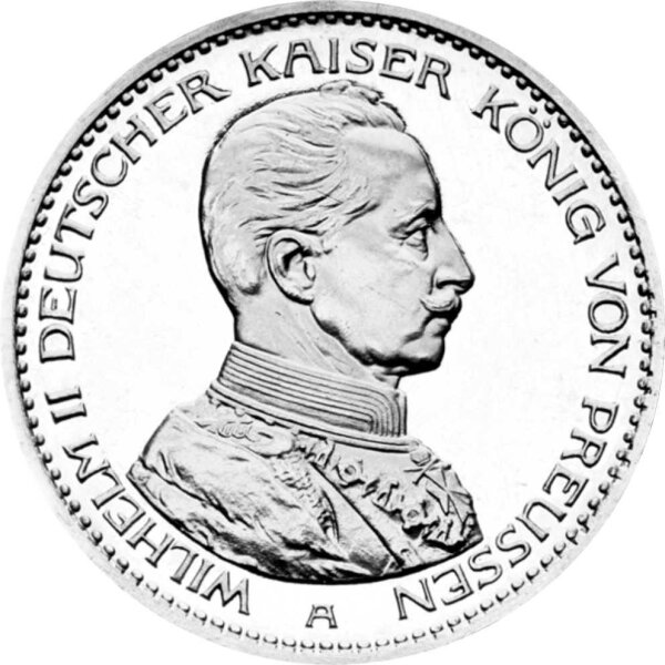 J.113 Preußen 3 Mark 1914 Kaiser Wilhelm in Uniform