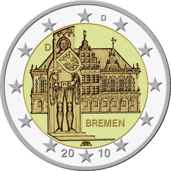 Deutschland 2 Euro 2010 "Roland & Rathaus in Bremen" D