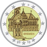 Deutschland 2 Euro 2010 "Roland & Rathaus in...