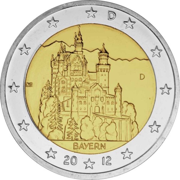 Deutschland 2 Euro 2012 "Schloss Neuschwanstein" J