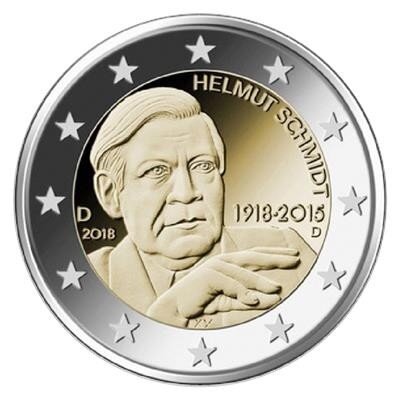 Deutschland 2 Euro 2018 "Helmut Schmidt" D