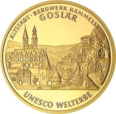 Deutschland 100 € 2008 Goslar 1/2 oz Gold