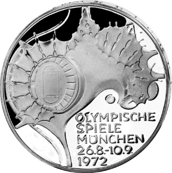 Deutschland 10 DM 1972 Sportstätten D - PP in Originalfolie