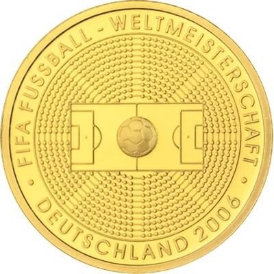 Deutschland 100 € 2005 Fußball WM 1/2 oz Gold