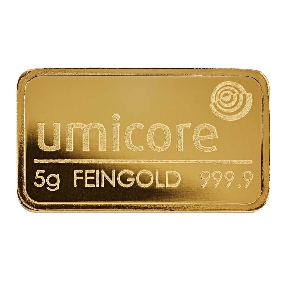 5 Gramm Goldbarren verschiedene Hersteller LBMA, 291,80