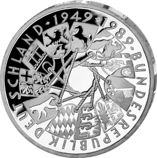 Deutschland 10 DM 1989 40 Jahre Bundesrepublik - PP