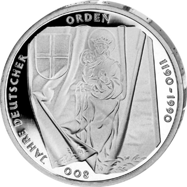 Deutschland 10 DM 1990 800 Jahre Deutscher Orden - PP